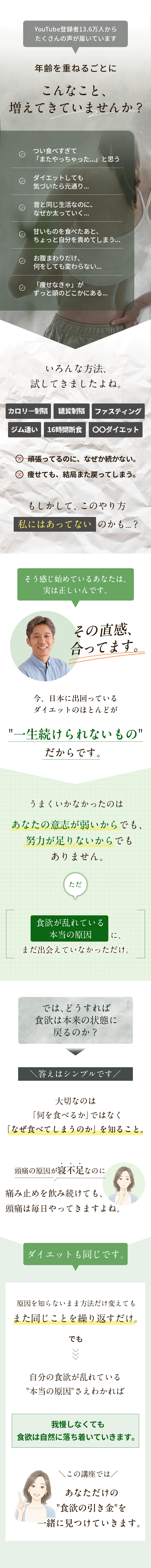 悩み共感・食欲コントロール